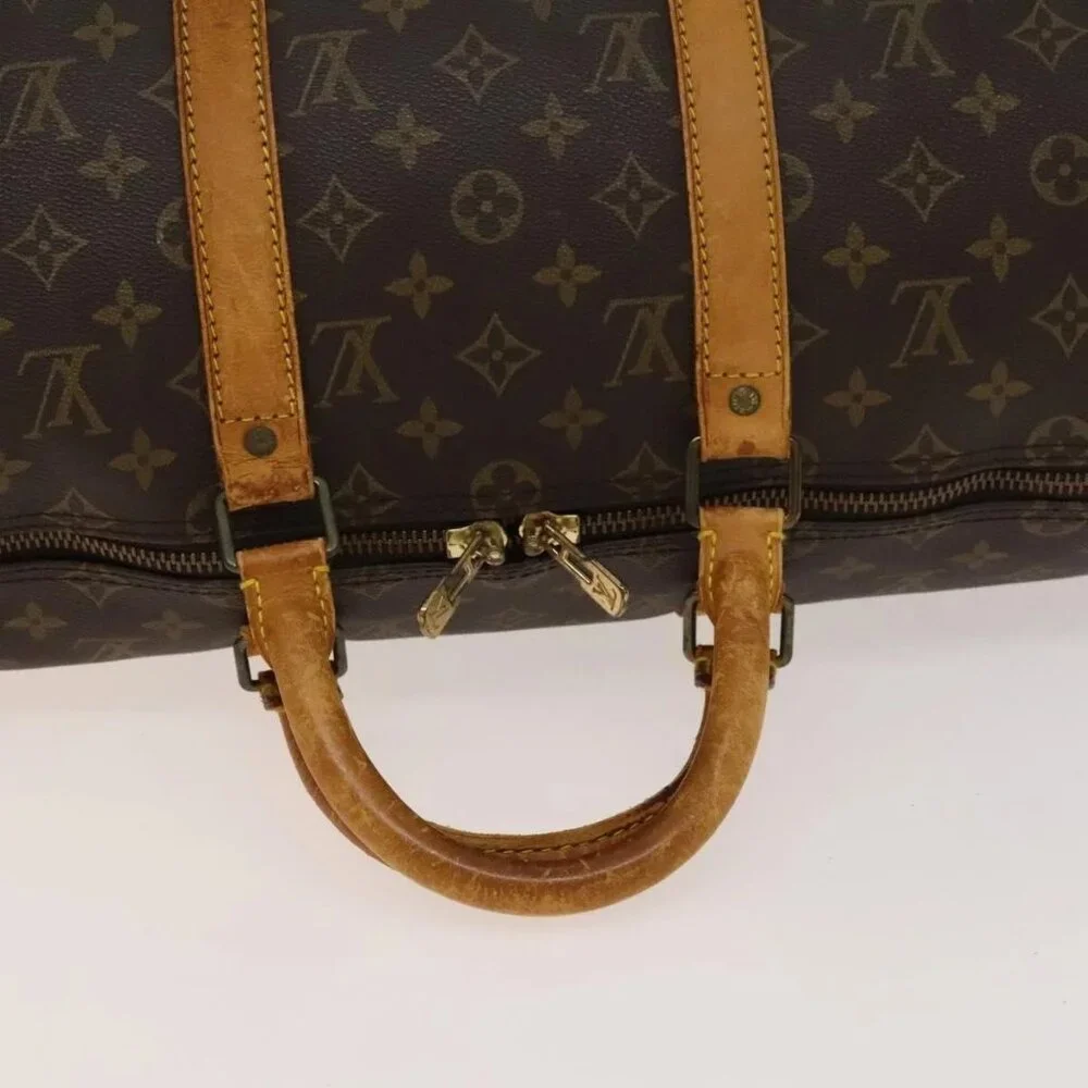 LOUIS VUITTON Monogram Keepall Bandouliere 50 Boston Bag M41416 LV Auth 136941 - Picture 8 of 16